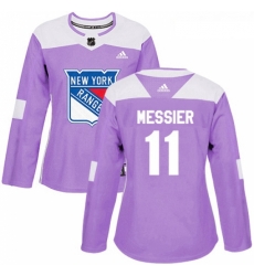 Womens Adidas New York Rangers 11 Mark Messier Authentic Purple Fights Cancer Practice NHL Jersey Womens Adidas New York Rangers 11 Mark Messier Authentic Purple Fights Cancer Practice NHL Jersey