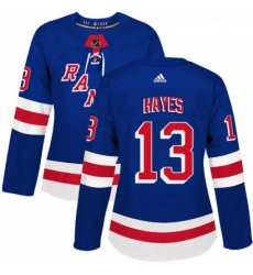 Womens Adidas New York Rangers 13 Kevin Hayes Authentic Royal Blue Home NHL Jersey Womens Adidas New York Rangers 13 Kevin Hayes Authentic Royal Blue Home NHL Jersey