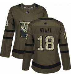 Womens Adidas New York Rangers 18 Marc Staal Authentic Green Salute to Service NHL Jersey Womens Adidas New York Rangers 18 Marc Staal Authentic Green Salute to Service NHL Jersey