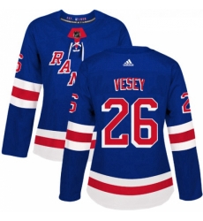 Womens Adidas New York Rangers 26 Jimmy Vesey Authentic Royal Blue Home NHL Jersey Womens Adidas New York Rangers 26 Jimmy Vesey Authentic Royal Blue Home NHL Jersey