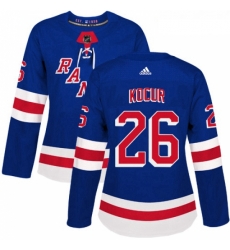Womens Adidas New York Rangers 26 Joe Kocur Authentic Royal Blue Home NHL Jersey Womens Adidas New York Rangers 26 Joe Kocur Authentic Royal Blue Home NHL Jersey