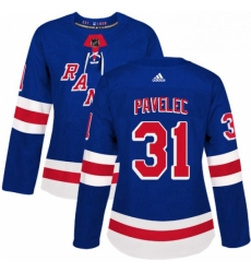 Womens Adidas New York Rangers 31 Ondrej Pavelec Premier Royal Blue Home NHL Jersey Womens Adidas New York Rangers 31 Ondrej Pavelec Premier Royal Blue Home NHL Jersey
