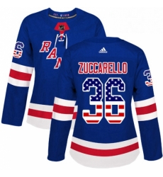 Womens Adidas New York Rangers 36 Mats Zuccarello Authentic Royal Blue USA Flag Fashion NHL Jersey Womens Adidas New York Rangers 36 Mats Zuccarello Authentic Royal Blue USA Flag Fashion NHL Jersey