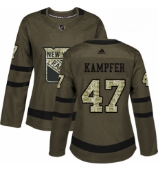 Womens Adidas New York Rangers 47 Steven Kampfer Authentic Green Salute to Service NHL Jersey Womens Adidas New York Rangers 47 Steven Kampfer Authentic Green Salute to Service NHL Jersey