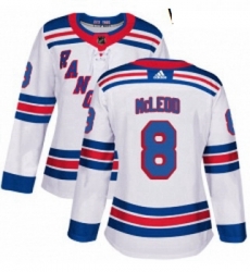 Womens Adidas New York Rangers 8 Cody McLeod Authentic White Away NHL Jersey Womens Adidas New York Rangers 8 Cody McLeod Authentic White Away NHL Jersey