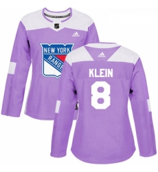 Womens Adidas New York Rangers 8 Kevin Klein Authentic Purple Fights Cancer Practice NHL Jersey Womens Adidas New York Rangers 8 Kevin Klein Authentic Purple Fights Cancer Practice NHL Jersey