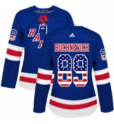 Womens Adidas New York Rangers 89 Pavel Buchnevich Authentic Royal Blue USA Flag Fashion NHL Jersey Womens Adidas New York Rangers 89 Pavel Buchnevich Authentic Royal Blue USA Flag Fashion NHL Jersey