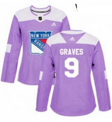 Womens Adidas New York Rangers 9 Adam Graves Authentic Purple Fights Cancer Practice NHL Jersey Womens Adidas New York Rangers 9 Adam Graves Authentic Purple Fights Cancer Practice NHL Jersey