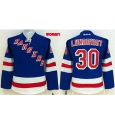 Women's New York Rangers #30 Henrik Lundqvist Blue Home Stitched NHL Jersey Women's New York Rangers #30 Henrik Lundqvist Blue Home Stitched NHL Jersey