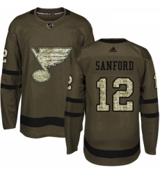 Youth Adidas St Louis Blues 12 Zach Sanford Premier Green Salute to Service NHL Jersey Youth Adidas St Louis Blues 12 Zach Sanford Premier Green Salute to Service NHL Jersey