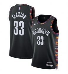 Men Brooklyn Nets 33 Nic Claxton Black 2025 26 City Edition Stitched Basketball Jersey Men Brooklyn Nets 33 Nic Claxton Black 2025 26 City Edition Stitched Basketball Jersey