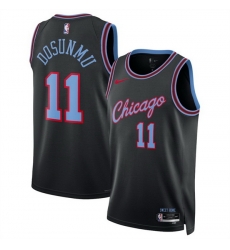 Men Chicago Bulls 11 Ayo Dosunmu Black 2025 26 City Edition Stitched Basketball Jersey Men Chicago Bulls 11 Ayo Dosunmu Black 2025 26 City Edition Stitched Basketball Jersey