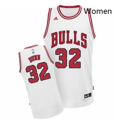 Womens Adidas Chicago Bulls 32 Kris Dunn Swingman White Home NBA Jersey Womens Adidas Chicago Bulls 32 Kris Dunn Swingman White Home NBA Jersey
