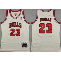 Youth Chicago Bulls  Michael Jordan White Stitched Basketball Jersey