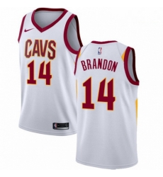 Mens Nike Cleveland Cavaliers 14 Terrell Brandon Swingman White Home NBA Jersey Association Edition Mens Nike Cleveland Cavaliers 14 Terrell Brandon Swingman White Home NBA Jersey Association Edition