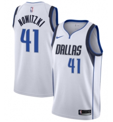 Men Dallas Mavericks Dirk Nowitzki #41 Nike White Swingman Jersey Association Edition Men Dallas Mavericks Dirk Nowitzki #41 Nike White Swingman Jersey Association Edition