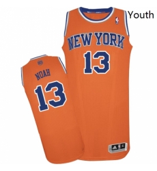 Youth Adidas New York Knicks 13 Joakim Noah Authentic Orange Alternate NBA Jersey Youth Adidas New York Knicks 13 Joakim Noah Authentic Orange Alternate NBA Jersey