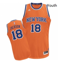 Youth Adidas New York Knicks 18 Phil Jackson Swingman Orange Alternate NBA Jersey Youth Adidas New York Knicks 18 Phil Jackson Swingman Orange Alternate NBA Jersey
