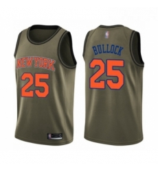 Youth New York Knicks 25 Reggie Bullock Swingman Green Salute to Service Basketball Jersey Youth New York Knicks 25 Reggie Bullock Swingman Green Salute to Service Basketball Jersey