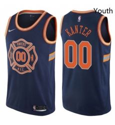 Youth Nike New York Knicks 00 Enes Kanter Swingman Navy Blue NBA Jersey City Edition Youth Nike New York Knicks 00 Enes Kanter Swingman Navy Blue NBA Jersey City Edition