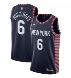 Youth Nike New York Knicks 6 Kristaps Porzingis Swingman Navy Blue NBA Jersey 2018 19 City Edition Youth Nike New York Knicks 6 Kristaps Porzingis Swingman Navy Blue NBA Jersey 2018 19 City Edition