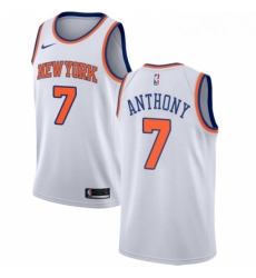 Youth Nike New York Knicks 7 Carmelo Anthony Authentic White NBA Jersey Association Edition Youth Nike New York Knicks 7 Carmelo Anthony Authentic White NBA Jersey Association Edition