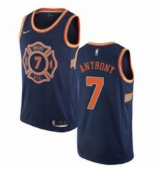 Youth Nike New York Knicks 7 Carmelo Anthony Swingman Navy Blue NBA Jersey City Edition Youth Nike New York Knicks 7 Carmelo Anthony Swingman Navy Blue NBA Jersey City Edition