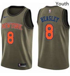 Youth Nike New York Knicks 8 Michael Beasley Swingman Green Salute to Service NBA Jersey Youth Nike New York Knicks 8 Michael Beasley Swingman Green Salute to Service NBA Jersey