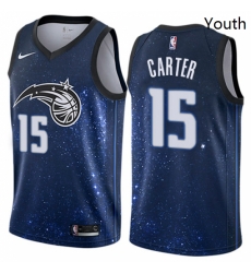 Youth Nike Orlando Magic 15 Vince Carter Swingman Blue NBA Jersey City Edition Youth Nike Orlando Magic 15 Vince Carter Swingman Blue NBA Jersey City Edition