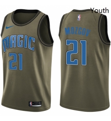 Youth Nike Orlando Magic 21 Timofey Mozgov Swingman Green Salute to Service NBA Jersey Youth Nike Orlando Magic 21 Timofey Mozgov Swingman Green Salute to Service NBA Jersey