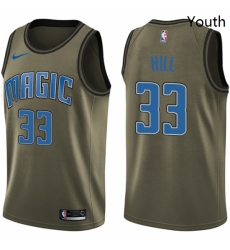 Youth Nike Orlando Magic 33 Grant Hill Swingman Green Salute to Service NBA Jersey Youth Nike Orlando Magic 33 Grant Hill Swingman Green Salute to Service NBA Jersey
