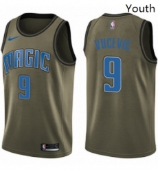 Youth Nike Orlando Magic 9 Nikola Vucevic Swingman Green Salute to Service NBA Jersey Youth Nike Orlando Magic 9 Nikola Vucevic Swingman Green Salute to Service NBA Jersey
