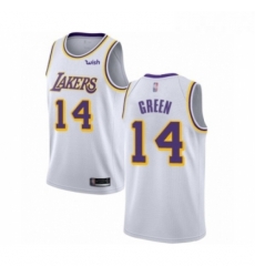 Youth Los Angeles Lakers 14 Danny Green Swingman White Basketball Jersey Association Edition Youth Los Angeles Lakers 14 Danny Green Swingman White Basketball Jersey Association Edition