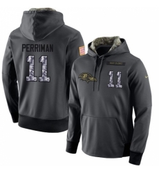 NFL Mens Nike Baltimore Ravens 11 Breshad Perriman Stitched Black Anthracite Salute to Service Player Performance Hoodie NFL Mens Nike Baltimore Ravens 11 Breshad Perriman Stitched Black Anthracite Salute to Service Player Performance Hoodie