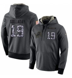 NFL Mens Nike Detroit Lions 19 Kenny Golladay Stitched Black Anthracite Salute to Service Player Performance Hoodie NFL Mens Nike Detroit Lions 19 Kenny Golladay Stitched Black Anthracite Salute to Service Player Performance Hoodie