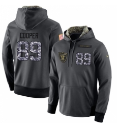 NFL Nike Oakland Raiders 89 Amari Cooper Stitched Black Anthracite Salute to Service Player Performance Hoodie NFL Nike Oakland Raiders 89 Amari Cooper Stitched Black Anthracite Salute to Service Player Performance Hoodie