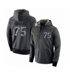 Football Mens Tennessee Titans 75 Jamil Douglas Stitched Black Anthracite Salute to Service Player Performance Hoodie Football Mens Tennessee Titans 75 Jamil Douglas Stitched Black Anthracite Salute to Service Player Performance Hoodie