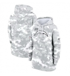 Women Los Angeles Chargers 2024 Arctic Camo Salute To Service Club Fleece Pullover Hoodie Women Los Angeles Chargers 2024 Arctic Camo Salute To Service Club Fleece Pullover Hoodie