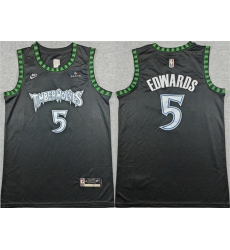 Men Minnesota Timberwolves 5 Anthony Edwards Black 2025 26 Classic Edition Stitched jersey Men Minnesota Timberwolves 5 Anthony Edwards Black 2025 26 Classic Edition Stitched jersey