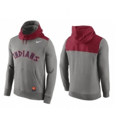MLB Men Cleveland Indians Nike Gray Cooperstown Collection Hybrid Pullover Hoodie MLB Men Cleveland Indians Nike Gray Cooperstown Collection Hybrid Pullover Hoodie