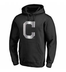 Men MLB Cleveland Indians Platinum Collection Pullover Hoodie Black Men MLB Cleveland Indians Platinum Collection Pullover Hoodie Black