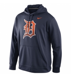 Men MLB Detroit Tigers Nike Logo Performance Hoodie Navy Blue Men MLB Detroit Tigers Nike Logo Performance Hoodie Navy Blue
