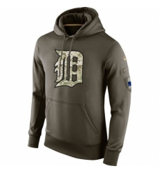Men MLB Detroit Tigers Nike Olive Salute To Service KO Performance Hoodie Men MLB Detroit Tigers Nike Olive Salute To Service KO Performance Hoodie