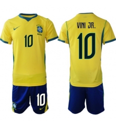 Men Brazil 2026 FIFA World Cup Yellow Home Soccer Jersey VINI JR #10 Men Brazil 2026 FIFA World Cup Yellow Home Soccer Jersey VINI JR #10