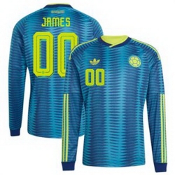 Men Colombia Custom 2026 Away Replica Turquoise Jersey 1