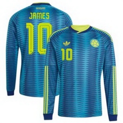 Men Colombia James Rodriguez 2026 Away Replica Turquoise Jersey 1