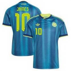 Men Colombia James Rodriguez 2026 Away Replica Turquoise Jersey 2