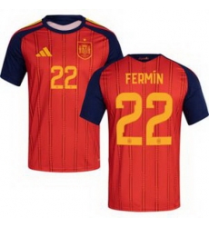 Men 22 Spain Fermin Lopez World Cup 2026 Away Replica Jersey   1