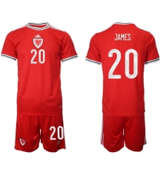 WALES 2022 World Cup Soccer Jersey #20 JAMES WALES 2022 World Cup Soccer Jersey #20 JAMES