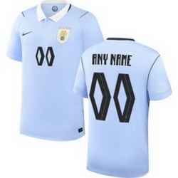 Men 00 Uruguay Blank Away Replica Jersey World   1